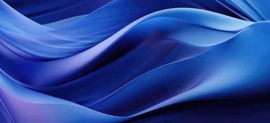 Abstract dark blue background with swirls, generative ai