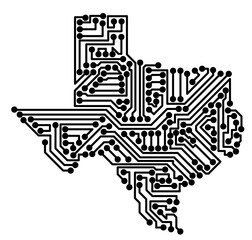 IT-Umriss von Texas