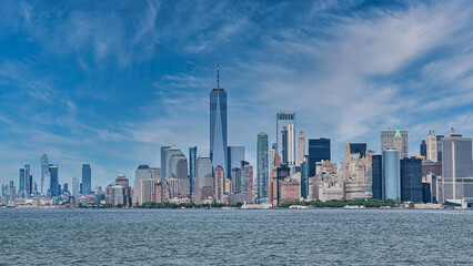 Fototapeta premium Super wide cityscape of Manhattan, New York City