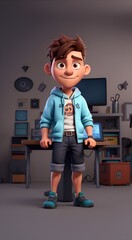 child playing with toys