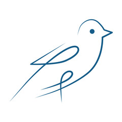 Obraz premium Blue Bird Icons