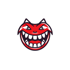 Cheerful Smiling Monster Logo Vector Playful and Lively Illustration for Branding, Children's Products, and Entertainment Designs