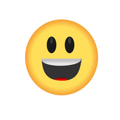 happy emoji in yellow color

