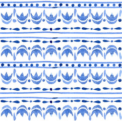 seamless pattern, print with blue patterns. vintage drawing, oriental patterns, ceramics