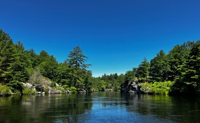 Scenic Muskoka Lake in Ontario Canada 