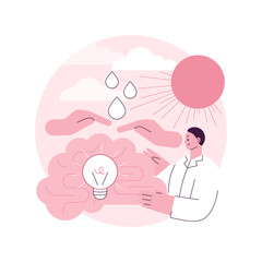 Psychological safety abstract concept vector illustration. Express yourself, negative consequences, status, career and reputation, employee safety, social anxiety, comfort abstract metaphor.