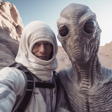Un selfie con l'alieno