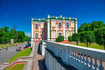 Tallinn, Estonia - July 15, 2017: Kadriorg palace and gardens in summer