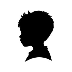 child silhouette illustration 