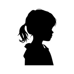 child silhouette illustration 