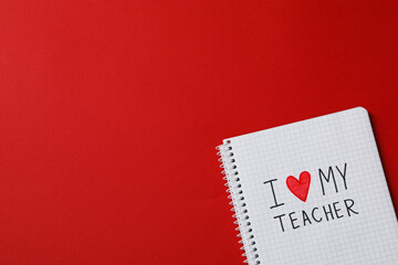 Notebook with the inscription 