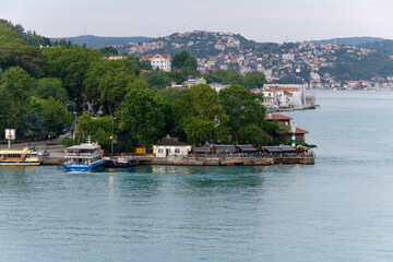 Fototapeta na wymiar İstinye İstanbul boats in the harbor