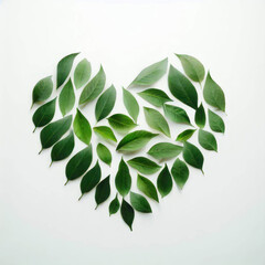 Organic Leafy Love Symbol, Generative AI