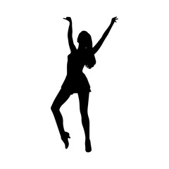 dancing figures silhouette illustration 