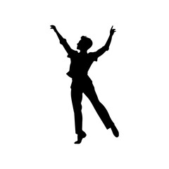 dancing figures silhouette illustration 