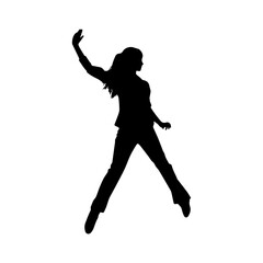 dancing figures silhouette illustration 