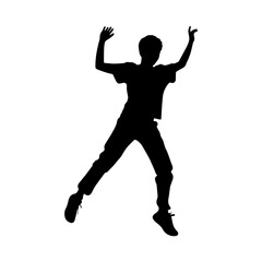 dancing figures silhouette illustration 