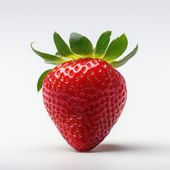 Realistic Strawberry: Vibrant Composition on a Marvelous Background - Generative AI