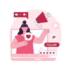 Promote your business abstract concept vector illustration. Advertise your business, promote your startup, product digital marketing, entrepreneur self-promotion strategy abstract metaphor.