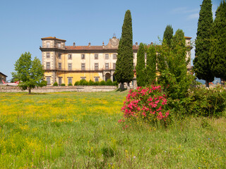 Fototapeta premium Italia, Toscana, Lucca, il paese di Buggiano, la Villa Bellavista.