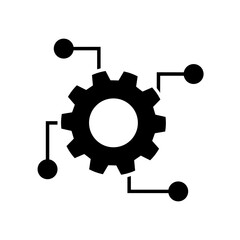 Editable icon vector. Function settings illustration sign. automated system symbol. Development logo.