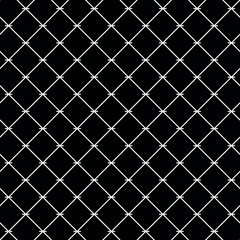 Pattern mesh Chain-link. Seamless pattern of mesh fence. Abstract checkered background.