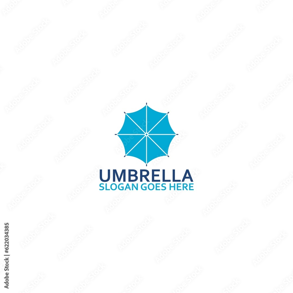 Canvas Prints Umbrella Logo Design Template isolated on white background