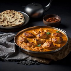 Flavorful Delight: Chicken Tikka Masala with Freshly Baked Naan