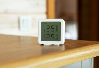 Digital home thermometer, air temperature and humidity control