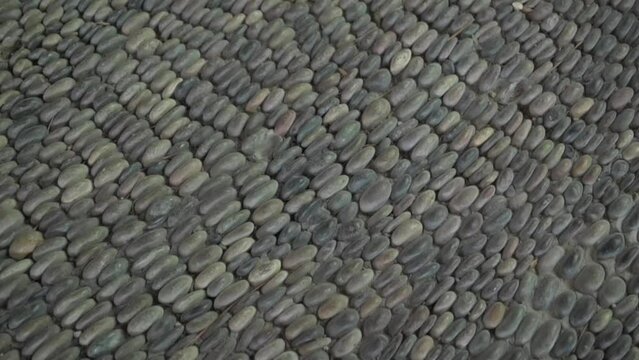 Grey and white rocky floor