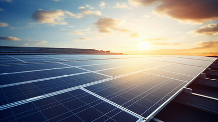 Solar Power: solar panels with sun shining on them, emphasizing renewable energy.
generative ai