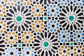 Texture of a mosaic tile surface