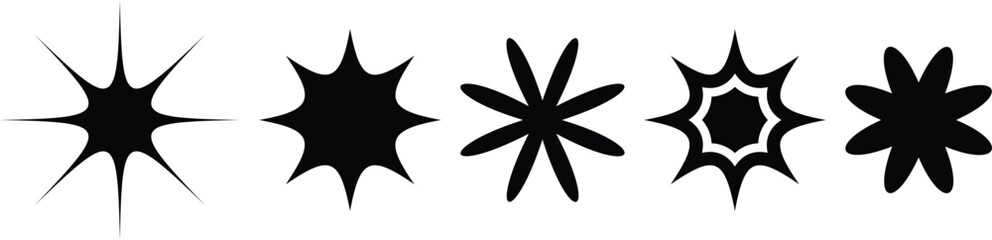 Abstract Star Shape Icon Bundle