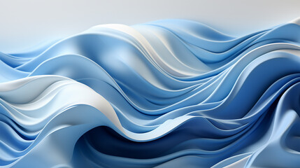 Modern waves background illustration, Subtle abstract background with soft pastel waves. Gradient colors. For designing apps or products, Generated AI