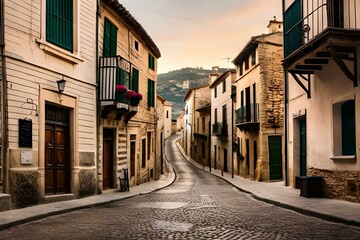 Fototapeta premium The Spanish Village of Montefrio, Andalusia, Spain. Generative AI