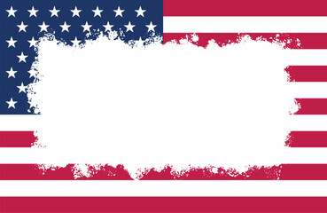 patriotic American templates for word, USA banner national theme space for text frame	