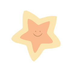 Cute cartoon star shape backdrop