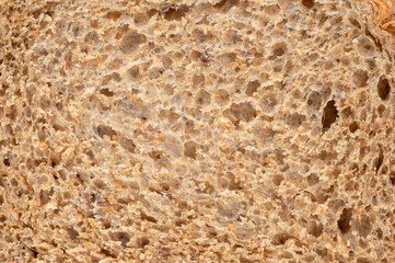 Pattern of brown bread texture