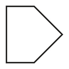 Off page connector flow chart Shape element for process layout diagram illustration for businss and finance