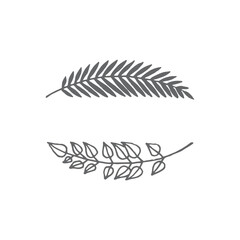 Logo element, clipart, nature, outline, tattoo, handdrawn, drawing