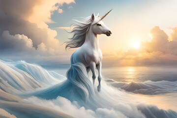 Obraz na płótnie Canvas horse in sunset
