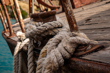 rope on the ship