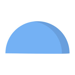 Semicircle Flat Icon
