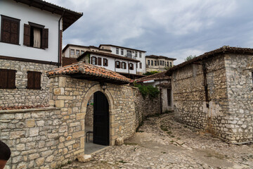 Fototapeta na wymiar Part of Berat castle, Albania