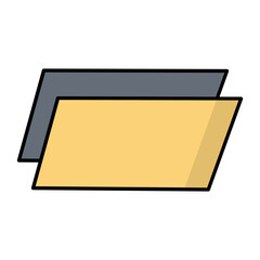 Paralellogram Line Color Icon