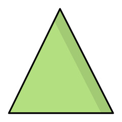 Triangle Line Color Icon