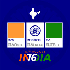 Fototapeta na wymiar 15 august happy independence day india blue background vector illustration.
