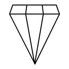 Diamond Line Icon