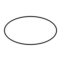 Ellipse Line Icon