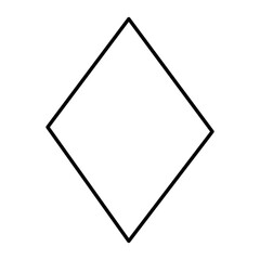 Rhombus Line Icon
